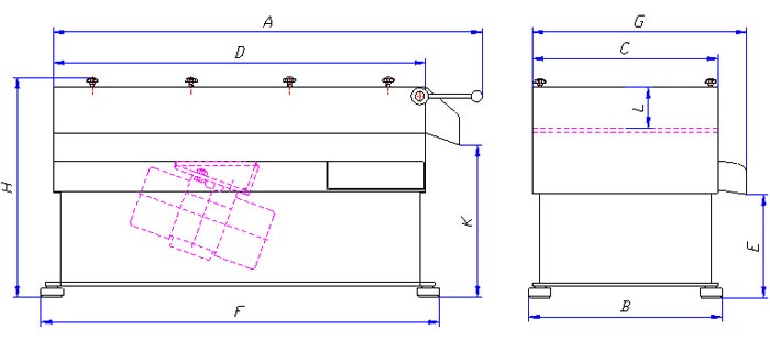 Floor separation unit technical diagram