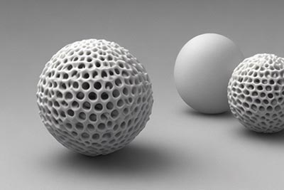 3D printed sls spheres with roughness of 2 ra
