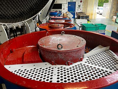 Surface Finishing Subcontract Subcontract department in the factory with machines in view