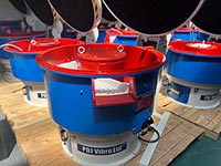 Selction of vibratory finishign machines in the factory