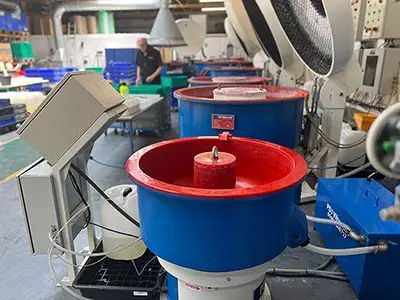 Surface Finishing Subcontract Subcontract department in the factory with machines in view
