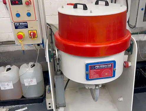 60-litre centrifugal disc finishing machine