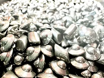 Multitude of finishes from £1 / hour Steel media used for burnishing