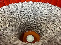 media in a centrifugal bowl