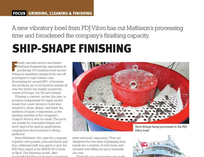 MWP Advanced Engineering article