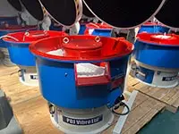 Selction of vibratory finishign machines in the factory